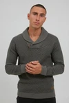 Indicode Strickpullover IDCopent Dunkelgrau/Grau