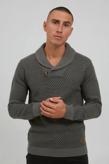 Indicode Strickpullover IDCopent Dunkelgrau/Grau