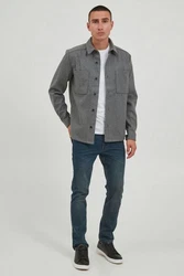 !Solid Steppjacke Liam Hellgrau/Dunkelgrau/Grau