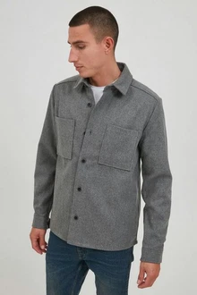 !Solid Steppjacke Liam Hellgrau/Dunkelgrau/Grau