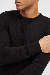 !Solid Strickpullover SDKarl Schwarz
