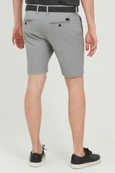 Indicode Chinoshorts IDLozano Chino Shorts mit Gürtel Grau/Hellgrau
