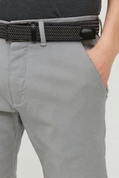 Indicode Chinoshorts IDLozano Chino Shorts mit Gürtel Grau/Hellgrau