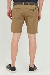 Indicode Chinoshorts IDLozano Chino Shorts mit Gürtel Khaki/Beige