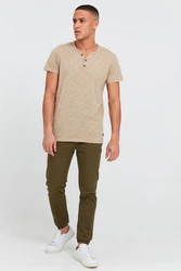 Solid Chinohose SDThereon Chino-Stil Khaki/Dunkelgrün