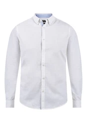 Indicode Langarmhemd IDLuan Weiß/Grau/Creme