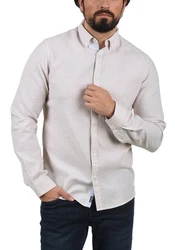 Indicode Langarmhemd IDLuan Weiß/Beige/Khaki/Grau