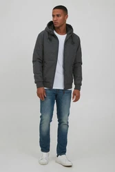 Indicode Kurzjacke IDHannibal Herren Übergangsjacke mit Kapuze 