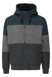 Indicode Kurzjacke IDHannibal Herren Übergangsjacke mit Kapuze 