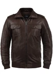 !Solid Lederjacke SDFamash Bikerjacke Dunkelbraun/Braun