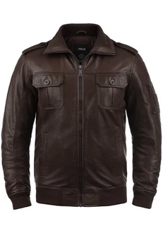 !Solid Lederjacke SDFamash Bikerjacke Dunkelbraun/Braun