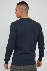 !Solid Terrance Herren Strickpullover Dunkelblau/Hellblau/Blau