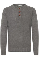 !Solid Terrance Herren Strickpullover Grau/Hellgrau/Dunkelgrau