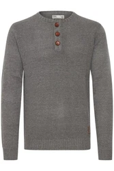 !Solid Terrance Herren Strickpullover Grau/Hellgrau/Dunkelgrau