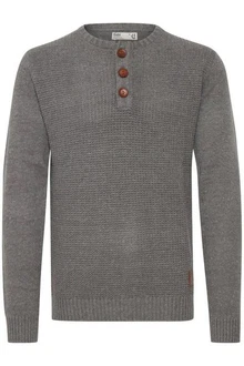 !Solid Terrance Herren Strickpullover Grau/Hellgrau/Dunkelgrau