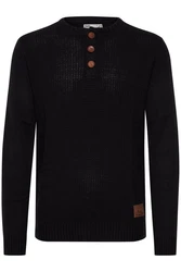 !Solid Terrance Herren Strickpullover Schwarz