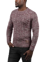 !Solid Strickpullover SDPhilemon Bordeaux/Dunkelrot/Lila