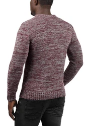 !Solid Strickpullover SDPhilemon Bordeaux/Dunkelrot/Lila
