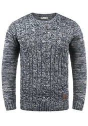 !Solid Strickpullover SDPhilemon Dunkelblau/Grau/Dunkelgrau