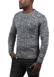 !Solid Strickpullover SDPhilemon Dunkelblau/Grau/Dunkelgrau