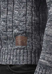 !Solid Strickpullover SDPhilemon Dunkelblau/Grau/Dunkelgrau