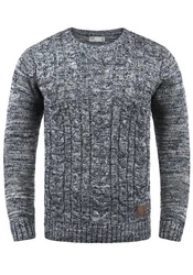 !Solid Strickpullover SDPhilemon Dunkelblau/Grau/Dunkelgrau
