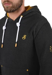 !Solid Kapuzenpullover Hoodie Kenan Dunkelgrau/Schwarz/Grau/Gelb