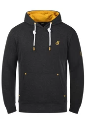 !Solid Kapuzenpullover Hoodie Kenan Dunkelgrau/Schwarz/Grau/Gelb
