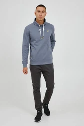 !Solid Herren Sweatshirt Pullover SDKaan mit Tube-Kragen Grau/Dunkelblau/Blau/Hellblau