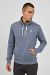 !Solid Herren Sweatshirt Pullover SDKaan mit Tube-Kragen Grau/Dunkelblau/Blau/Hellblau