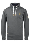 !Solid Herren Sweatshirt Pullover SDKaan mit Tube-Kragen Dunkelgrau/Hellgrau/Grau