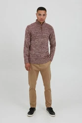 !Solid Troyer SDPhilostrate Strickpulli Dunkelrot/Bordeaux/Rot