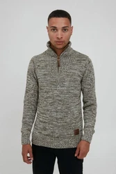 !Solid Troyer SDPhilostrate Strickpulli Grau/Hellgrau/Dunkelgrün