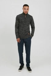 !Solid Troyer SDPhilostrate Strickpulli Dunkelgrau/Schwarz/Grau/Dunkelblau