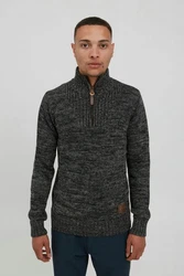 !Solid Troyer SDPhilostrate Strickpulli Dunkelgrau/Schwarz/Grau/Dunkelblau
