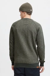 !Solid VituNeck Herren Sweatshirt Pullover Pulli Mit Rundhalsausschnitt Dunkelgrün/Grau
