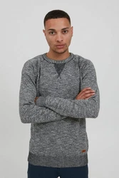 !Solid Strickpullover SDThian Dunkelgrau/Grau/Hellgrau