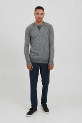 !Solid Strickpullover SDThian Dunkelgrau/Grau/Hellgrau