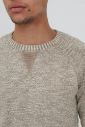 !Solid Strickpullover SDThian Grau/Hellgrau/Khaki