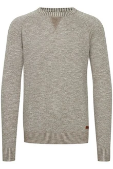 !Solid Strickpullover SDThian Grau/Hellgrau/Khaki
