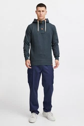 !Solid TripStrip Herren Kapuzenpullover Hoodie Pullover Mit Kapuze Knopfleiste Dunkelblau/Hellblau/Grau/Blau