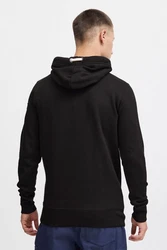 !Solid TripStrip Herren Kapuzenpullover Hoodie Pullover Mit Kapuze Knopfleiste Schwarz/Dunkelgrau