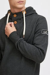 !Solid TripStrip Herren Kapuzenpullover Hoodie Pullover Mit Kapuze Knopfleiste Dunkelgrau/Hellgrau/Grau/Dunkelblau