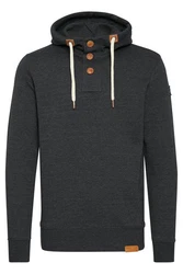 !Solid TripStrip Herren Kapuzenpullover Hoodie Pullover Mit Kapuze Knopfleiste Dunkelgrau/Hellgrau/Grau/Dunkelblau