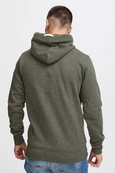!Solid TripStrip Herren Kapuzenpullover Hoodie Pullover Mit Kapuze Knopfleiste Dunkelgrün
