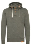 !Solid TripStrip Herren Kapuzenpullover Hoodie Pullover Mit Kapuze Knopfleiste Dunkelgrün