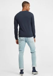 !Solid Strickpullover SDAlegre Blau/Dunkelblau