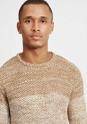 !Solid Strickpullover SDAyton Beige/Braun/Grau