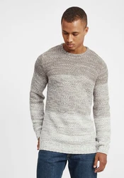 !Solid Strickpullover SDAyton Grau/Hellgrau/Weiß
