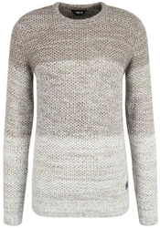 !Solid Strickpullover SDAyton Grau/Hellgrau/Weiß